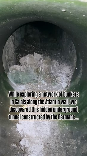 While exploring a network of bunkers in Calais along the Atlantic wall, we discovered this hidden underground tunnel constructed by the Germans… #AtlanticWall #WWIIHistory #WW2History #GermanBunkers #WW2Bunkers #BunkerExploration #WarHistory #MilitaryHistory #WW2Relics #HiddenHistory | Walk Among Heroes