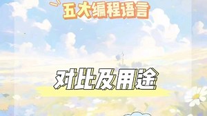 五大编程语言对比及用途