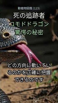 123. コモドドラゴン🐉：その『舌』が告げる恐怖の真実！地球最後の巨大捕食者の衝撃追跡能力とは？ #コモドドラゴン #爬虫類 #巨大生物 #捕食者 #自然ドキュメンタリー #生態系 #絶滅
