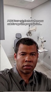 POV: Your eye doctor when you ask for a prism prescription… 👀 And it is NOT their fault