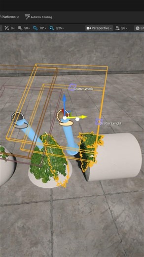 AutoEnv Advanced Scatter Tool for Unreal Engine 5 #3dgamedevelopment #games #gaming