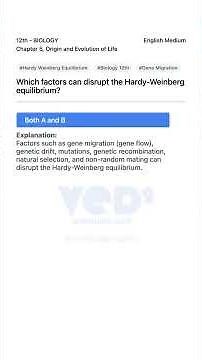Hardy Weinberg Equilibrium Disruptors Biology 12th