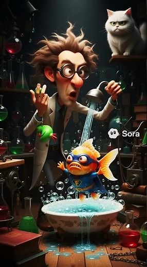 Superhero Fish vs. Mad Scientist (The Aquatic Avengers)