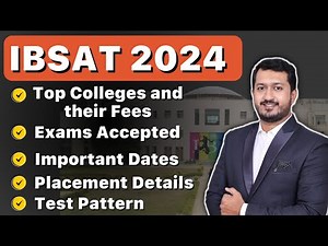 All you need to know about IBSAT 2024 | Exams Accepted | Important Dates | Placement | Test Pattern