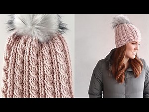 Crochet Cable Twist Hat Tutorial