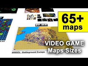 VIDEO GAME Maps Size Comparison | 2021 🗾