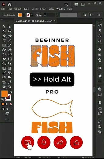 How to Make Text Like a Pro Adobe illustrator Tips 2025 #shorts #adobeillustrator