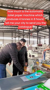 150K views · 449 reactions | How much is the automatic toilet paper machine which produces 4 tonnes in 8 hours! Tell me your city to send you the catalogue #toiletpapermachine #Toiletpapermachine | Toilet paper making machine | Facebook
