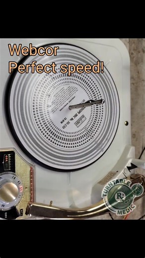 Vintage Webcor record changer. Perfect speed after the rebuild! | Turntable Medic