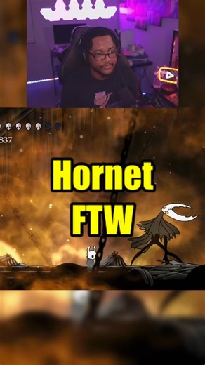 DaOBeeZY on Instagram: "My reaction to hearing Hornet say “git gud” for the first time while fighting the final boss during my hollow knight playthrough in prep for Silksong. #hollowknight #hollowknightsilksong #metroidvania #gaming"