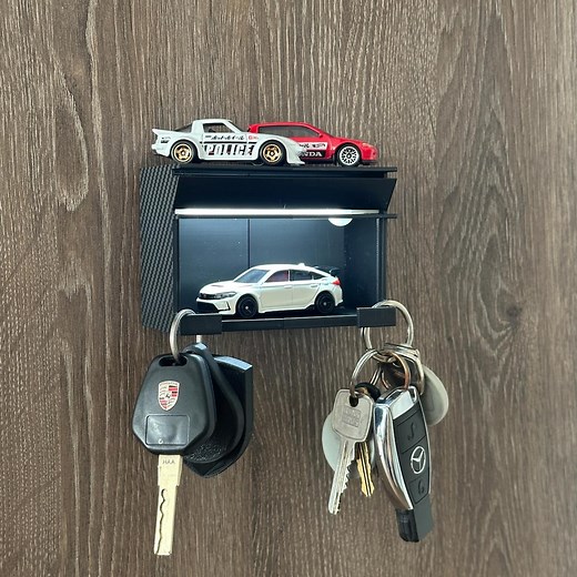 Light up Garage Key Holder - Motion Sensor LED, Hot Wheels Display, 3D Printed - Etsy