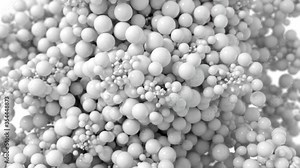 Bubble Explosion. Beautiful 3d Animation Ultra HD 4K 3840x2160