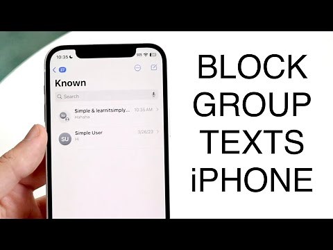 How To Block a Group Text On iPhone! (2023)