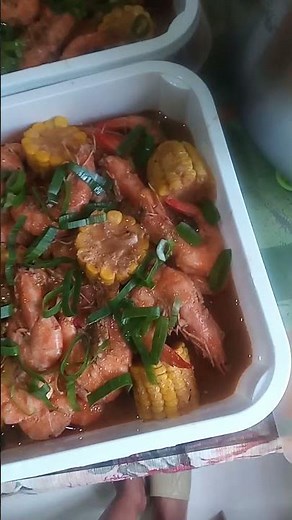 gin isang thong at buttered garlic shrimp