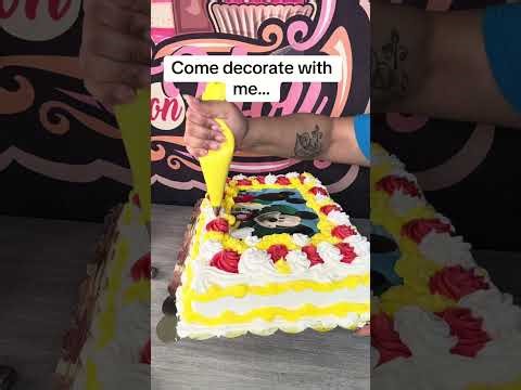 Cake decorating (sheet cake tutorial)