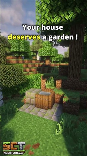 Easy Cozy House : Garden ! [part 10] # #minecraft