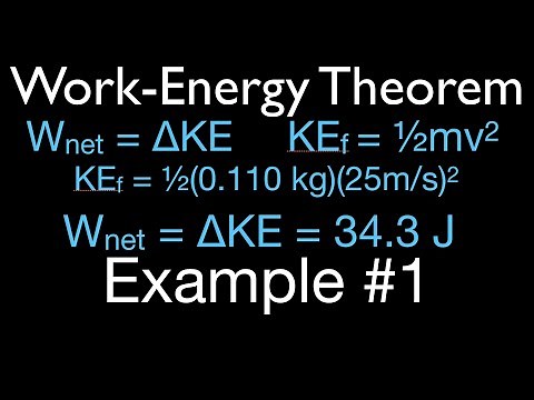 Energy, Work & Power (17 of 31) Work Energy Principle, Net Work Done on an Object
