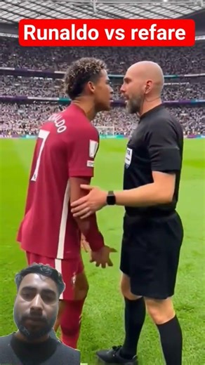 Referee slapped ronaldo 😱🐐 #soccer #trending #foryou
