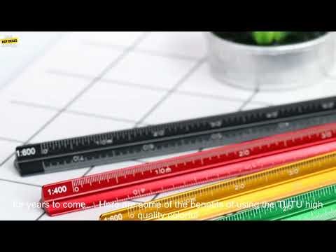 32799848493 TUTU high quality colorful 15cm aluminum triangular scale ruler alumin