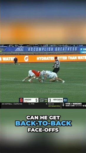 Lacrosse Face-Off Record: 2 Goals in 13 Seconds! #shorts