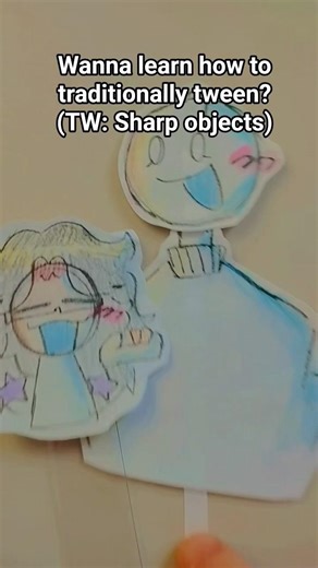 How to tween traditionally!! ^^ #art #tweening #paperanimation