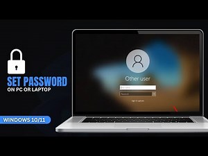 How to Set Password on Windows 11 or 10 PC | How To Set Password In Laptop | Screen Lock