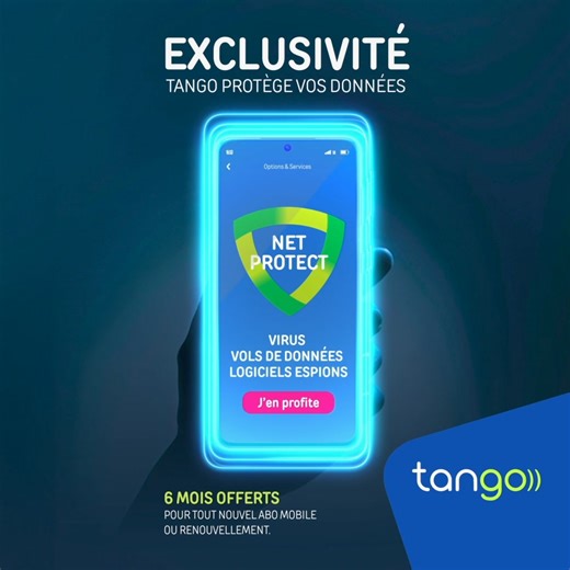 🛡️ Protégez vos données avec Tango Net Protect ! 🛡️ Profitez de 6 mois offerts ! 🔒 Sécurité mobile de pointe 🌐 Protection contre les sites web malveillants 📧 Filtrage des e-mails et SMS dangereux 🛡️ Triple défense contre les hackers Ne laissez pas les hackers mettre votre vie en danger en ligne. Avec Net Protect de Tango, restez en sécurité où que vous soyez ! 🚀 Obtenez une protection maximale dès aujourd'hui! 🚀 | Tango
