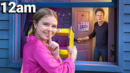 My daughter sneaks out of the house at midnight