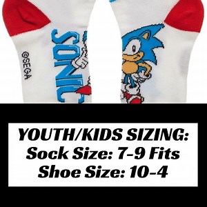 Watch Sega Sonic The Hedgehog Youth Socks 4 Mix & Match Pairs on Amazon Live