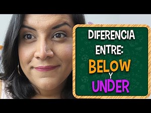 Learn in English the difference between: Below and Under