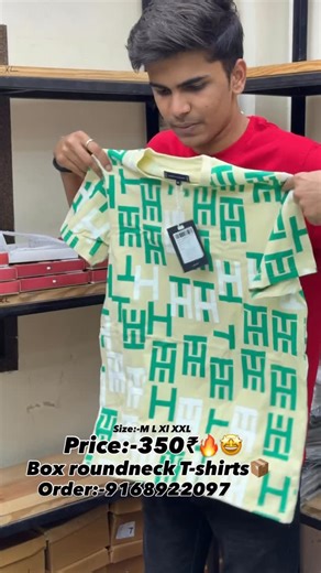 Bhavesh Dangi on Instagram: "Box round neck T-shirt🤩🔥📦 . Price:-350₹ . Size:-M L Xl XXL . Address:- pune dhankawadi teen Hatti Chowk Chavan nagar 📍 . order:-9168922097 . . . . . . #viral #explore #instadaily #trending #foryou"