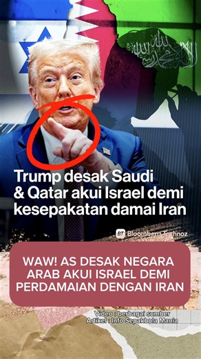 WAW! AS minta negara arab akui Israel demi perdamaian dengan Iran #worldwar #Amerika #iran #AbrahamAccords