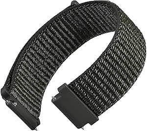 WOCCI 20mm Adjustable Nylon Watch Band, Quick Release Sport Loop Strap (Army Green)