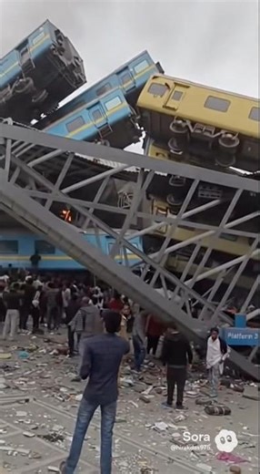 Train collision live 🤯