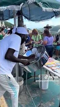 Steel Drum Performance in St. Thomas Island