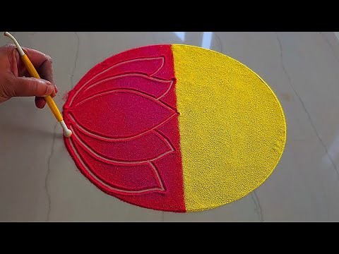 Easy Diwali Lakshmi pujan Rangoli || दिवाली धनतेरस रंगोली || Dhanteras rangoli designs