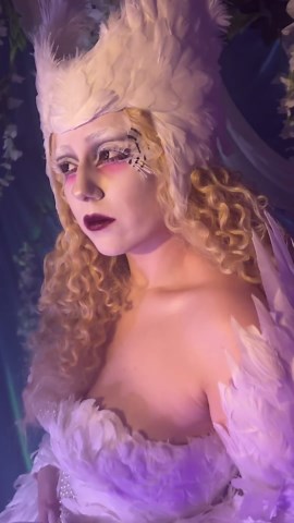 Chappell Roan Swan Lake inspired cosplay transformation