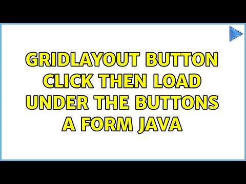 Gridlayout button click then load under the buttons a form Java
