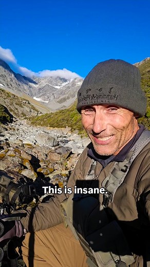 3.4K views · 185 reactions | Giant Red Stag, massive mountains, and a face full of smiles. Every tho my tent site was way too close to the hot zone, I just couldn't help myself. Those days where it all comes together. The weather, the backcountry gear list, picking those hot pockets..... Those moments are what dreams are made of. In this moment I didn't waste it, I just sat with it for a while. | Just Wild NZ | Facebook