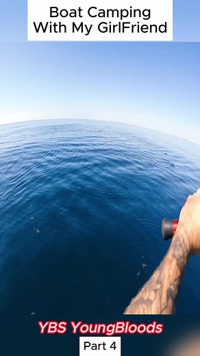 Boat camping with my girlfriend #survival #fishing #boatcamping #outdoor #viral