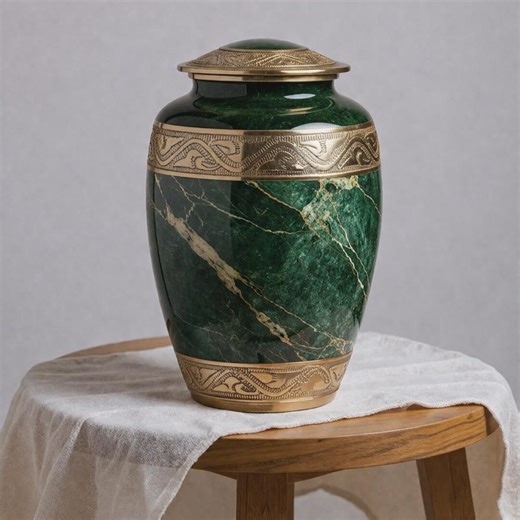 Green Marble Design Cremation Urn, Urns for Human Ashes, Aluminum Cremation Boxes - Etsy