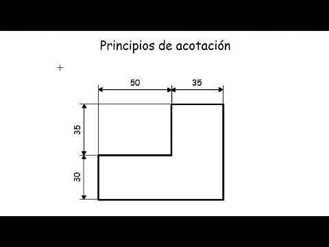 Principios básicos de acotación. Tutorial básico para comenzar a acotar. Iniciación.