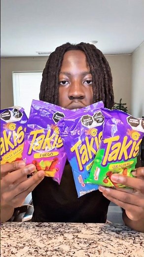 Trying 4 Takis Flavors From Mexico 🇲🇽… Which One Is Best? #foodreview #shorts #takis