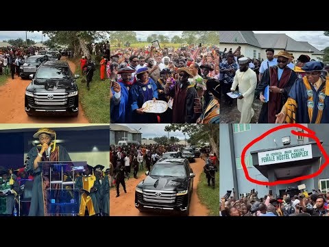 Davido Live in Abia State & Commission New Hostel in University