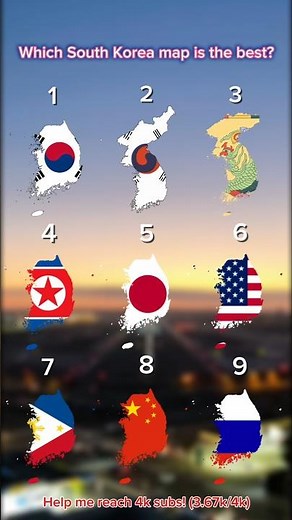 Which South Korea map is the best? 🇰🇷 #fyp #southkorea #map #mapping