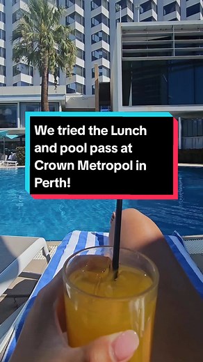 Experience Crown Metropol's Signature Lunch and Pool Pass in Perth