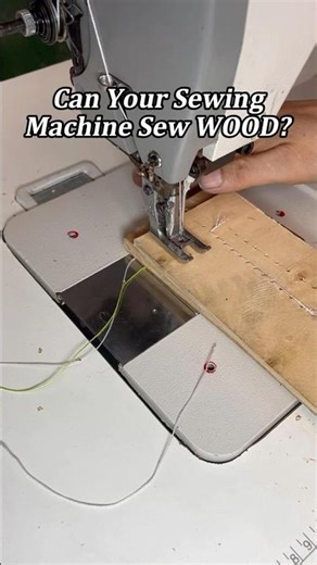 REER 243 Heavy Duty Flat Bed Sewing Machine Extreme Test – Sewing Through Thick Wood Demo