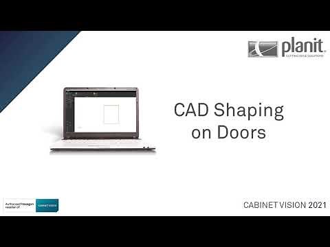 Use CAD Shaping on Door Parts | CABINET VISION 2021