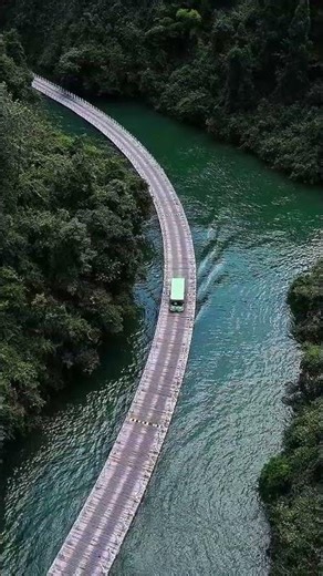 Cars Floating on Water? 😱 | China’s Dream Floating Bridge