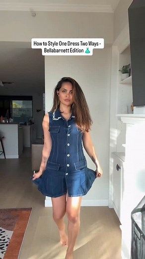 I love a piece that works as hard as your creativity 💫 @bellabarnett.official denim dress styled two totally opposite ways 🥰 because why choose? Slip skirt, oversized sweater, sweater weather, soft sweater, fall outfit, fall fashion, fall outfit idea, fall photoshoot outfit, mini skirt and boots, millennial fashion, women’s fashion, barefoot dreams sweater #sweater #falloutfit #falloutfitidea #fallfashion #softsweater #sweaterweather #sweater #womensfashion #affordablefashion #barefootdreams #